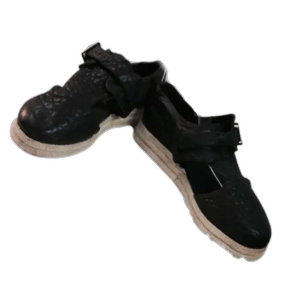 FREE PEOPLE PEBBLE GRAIN LEATHER ESPADRILLED - Picture 5 of 5